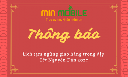 THÔNG BÁO: Tạm ngừng giao hàng trong dịp Tết Nguyên Đán 2020